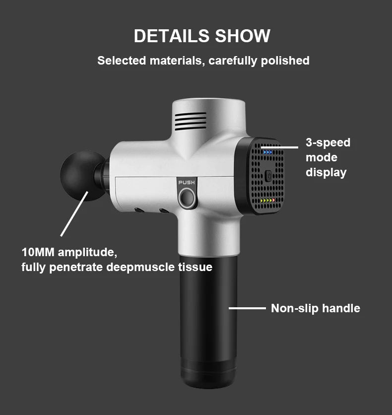 Pistolet de Massage Ultime — Récupération & Détente Profonde